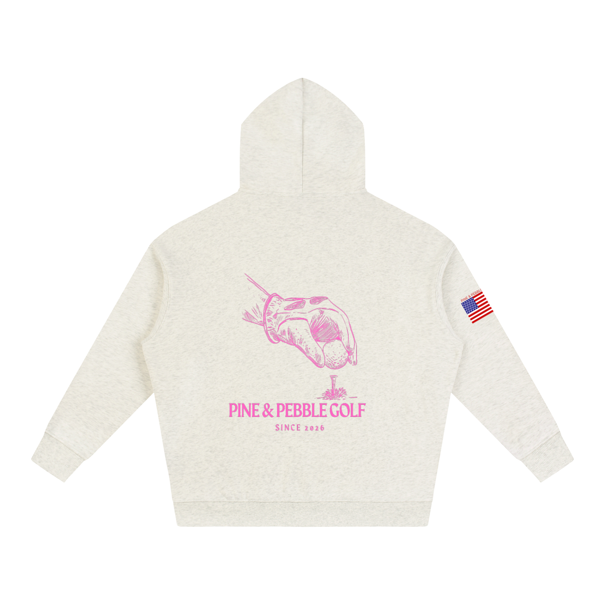 Grey | Pink Hoodie